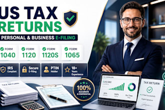 efile US personal and business tax returns 1040, 1120, 1065