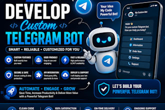 develop custom telegram bot