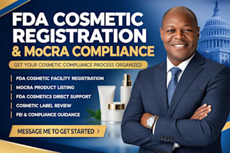 handle fda cosmetic registration and mocra compliance