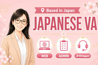 be your japanese virtual assistant for admin and business