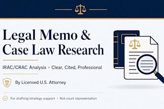 write a professional legal memo or case law research memorandum as US attorney