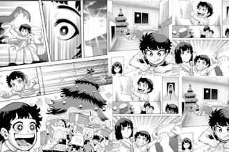 manga anime comic book manga artist webtoon comic manga page manga illustration