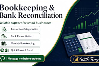 do bookkeeping and bank reconciliation for your small business