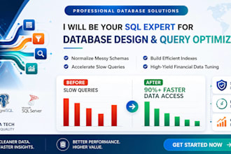 be your sql expert for database design and query optimization
