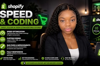optimize shopify speed and do shopify coding fixes