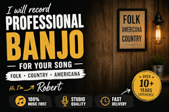 record fiddle, mandolin, or banjo for your music