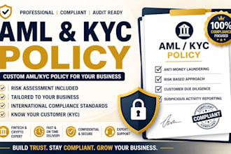 write a professional aml and kyc policy for your fintech or crypto business