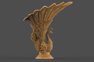 sculpt 3d bird model for 3d printing,ornamental sculpture,collectibles,3d relief
