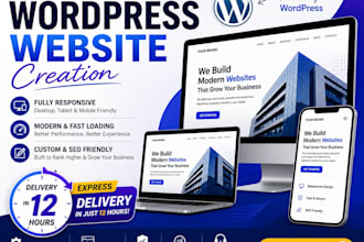 design a clean and responsive wordpress website