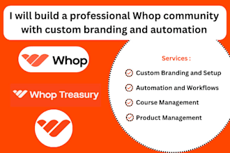 build a professional whop community with custom branding and automation