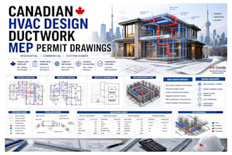 do canadian hvac design ductwork mep design stamp permits