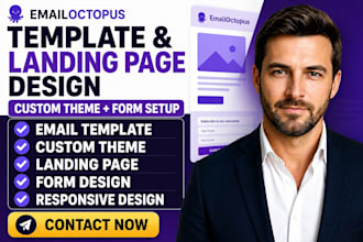 emailoctopus template design custom theme landing page form