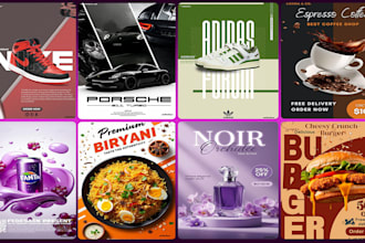 design car posters, brand ads, and social media graphics