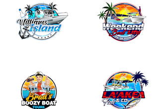 design excellent boat logo