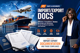 handle your import export documentation and trade compliance