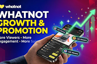 be your whatnot expert, help grow your live show views, engagement, and sales