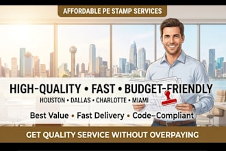 deliver fast pe stamp for permit drawings in houston dallas charlotte miami
