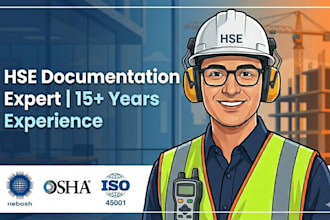 provide professional hse documentation, sops, risk assessment and plans