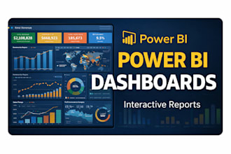 create professional power bi dashboards and reports