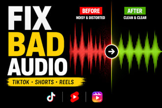 fix bad audio for reels, tiktok and ads