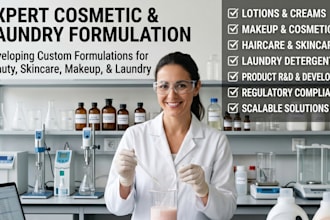 cosmetic formulation, skincare, beauty, organic, haircare, natural product