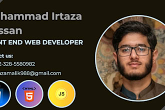 design and develop a responsive front end website