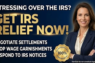 provide expert irs tax debt representation and negotiate directly with the irs