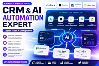 typeform slack facebook ads gohighlevel pipedrive n8n workflow zapier automation