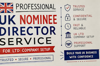 be your professional UK nominee director for ltd company setup