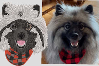 do fast embroidery digitizing logo any image into dst pes