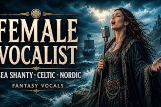 sing sea shanty, irish cleitc, nordic folk, pirate, ethereal, fantasy vocals