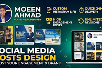 design facebook and social media posts for your business