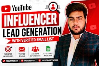 youtube influencer lead generation with verified email list