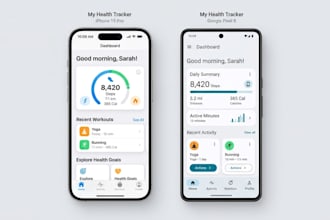 design mobile app UI UX for ios and android