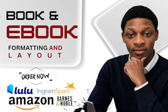 professionally format your book for amazon, ingramspark, lulu