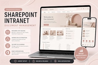 design your sharepoint intranet, document management, and workflows