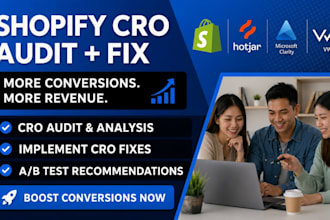 audit and fix shopify conversion rate cro using hotjar microsoft clarity vwo