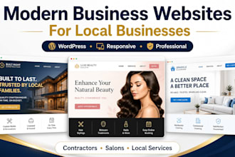 create a modern website for your local business
