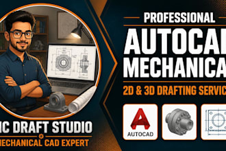 do autocad 2d and 3d mechanical drafting and design