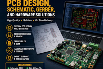 provide expert pcb design, schematic, gerber, and hardware solutions