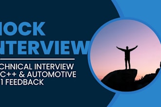 conduct c or cpp and automotive technical mock interviews with feedback