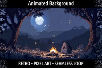 do pixel art background environment pixel art scene pixel tileset animated gif
