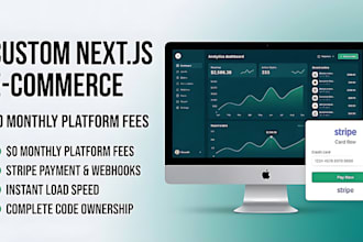 build a custom nextjs ecommerce store with stripe payment integration