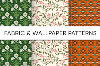design seamless pattern for textile and wallpaper
