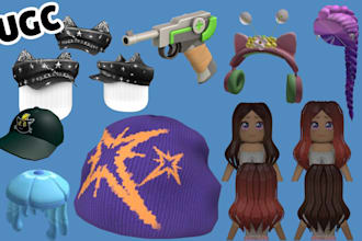 create custom roblox ugc accessories layerered clothing roblox hair roblox chain