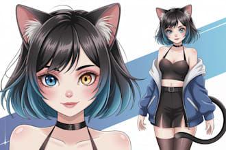 draw your sfw furry character or fursona art