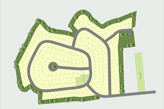 create site plan, plat map, campground map, subdivision design in 24hours