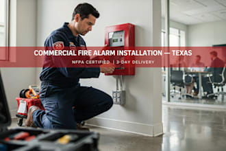 design install commercial fire alarm systems in texas