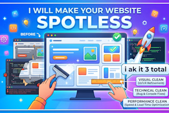 create a spotless website for you