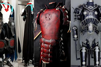 create custom anime game cosplay armor helmet eva foam full wearable costume